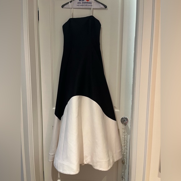 Black and white gown dress by Halston Heritage. Size 6. - Picture 2 of 3
